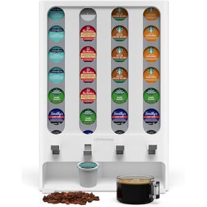 K Cup Holder Coffee Pods Storage Stand Vending-Style K Pod Dispenser for 28 Pods